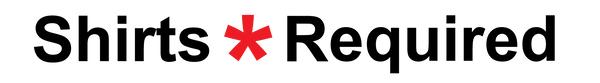Shirts Required Logo